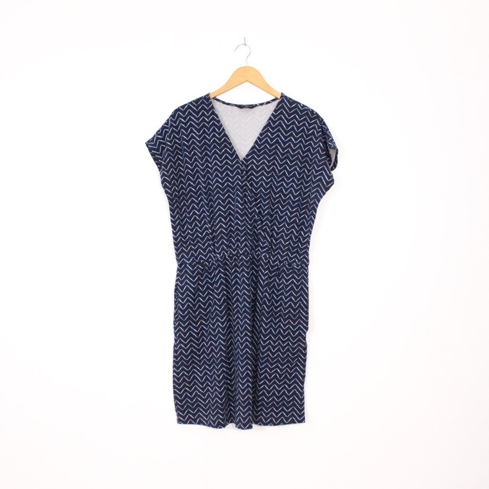 *Denver Hayes Blue Zig Zag Aztek Dress - Picture 2 of 5